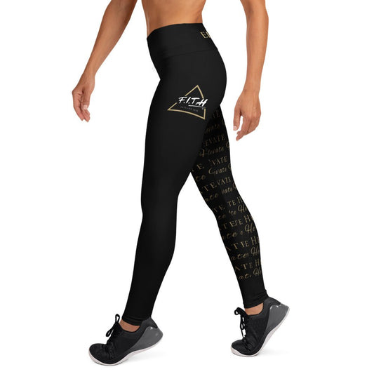 Elevate Her Wrapped Words Yoga Pants - F.I.T.H Clothing and Accessories