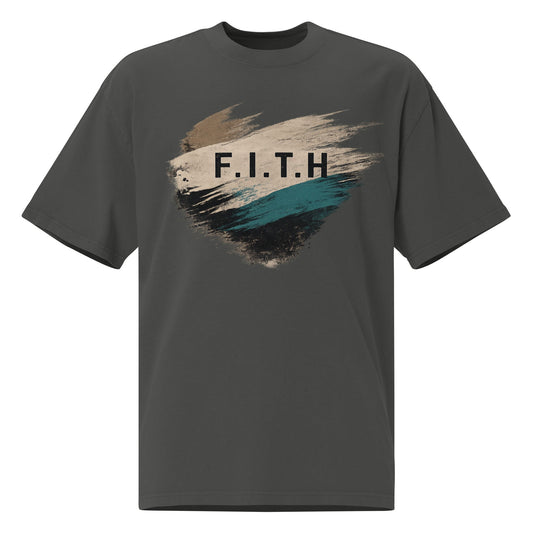 F.I.T.H Grunge Streak Oversized T-Shirt - F.I.T.H Clothing and Accessories