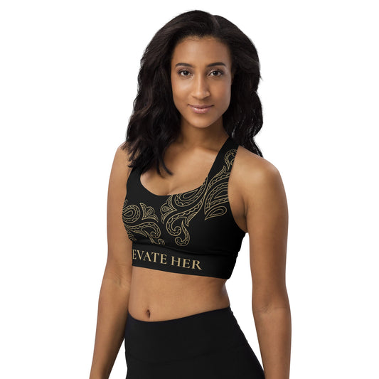 Paisley Shoulder High Impact Sports Bra - F.I.T.H Clothing and Accessories