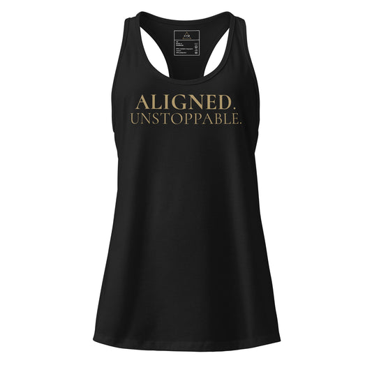 Aligned. Unstoppable. Racerback - F.I.T.H Clothing and Accessories