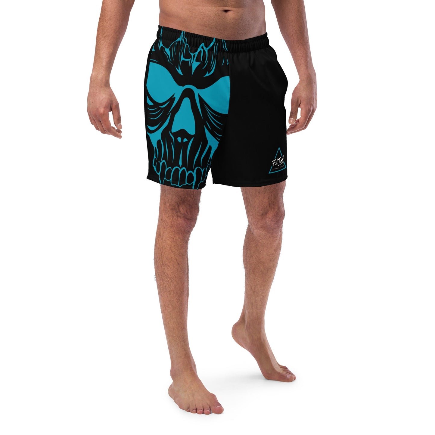 Angry Skull Quick Dry, Anti Chafe Lined Swim Shorts - F.I.T.H Clothing and Accessories