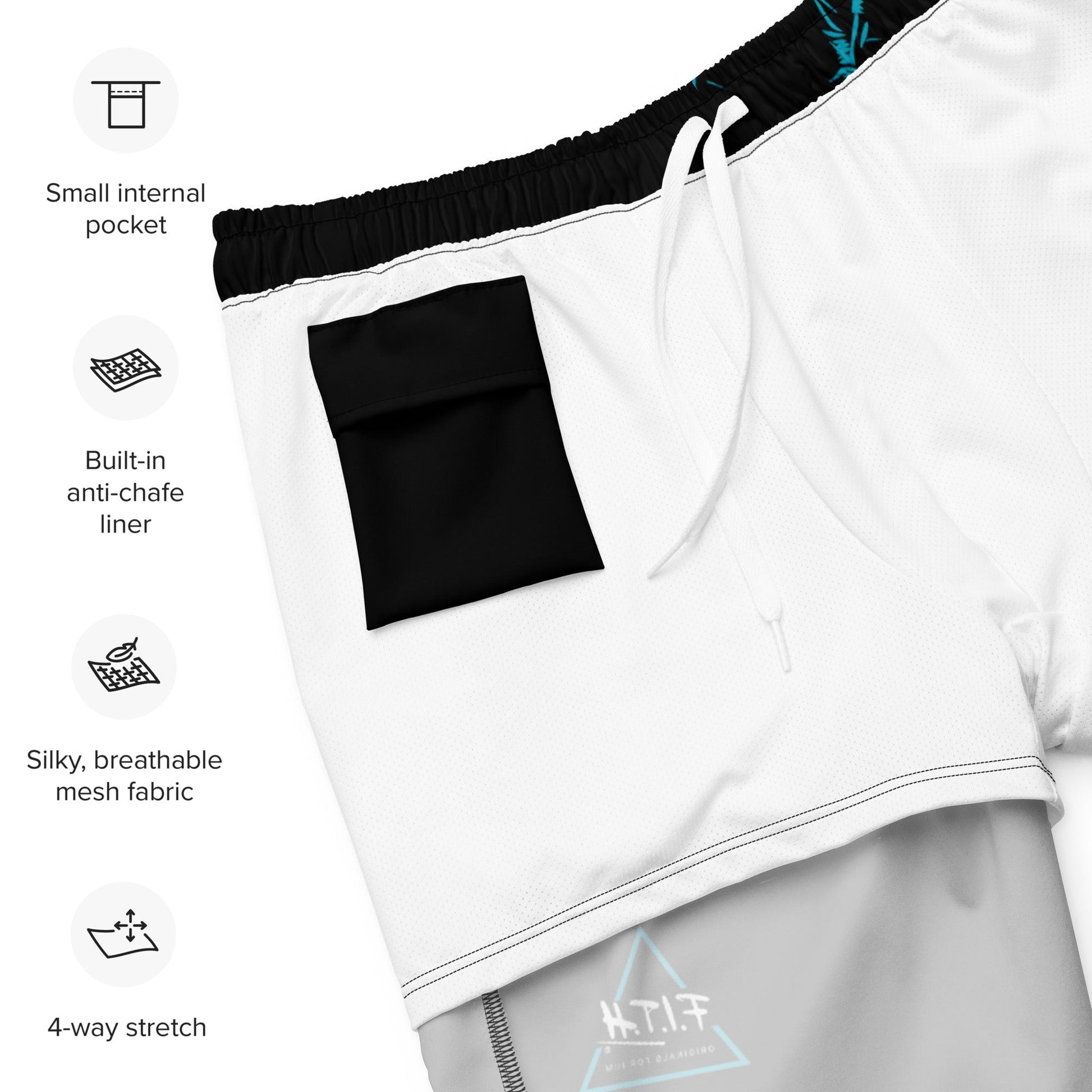 Barbed Wire Quick Dry, Anti Chafe Lined Swim Shorts - F.I.T.H Clothing and Accessories
