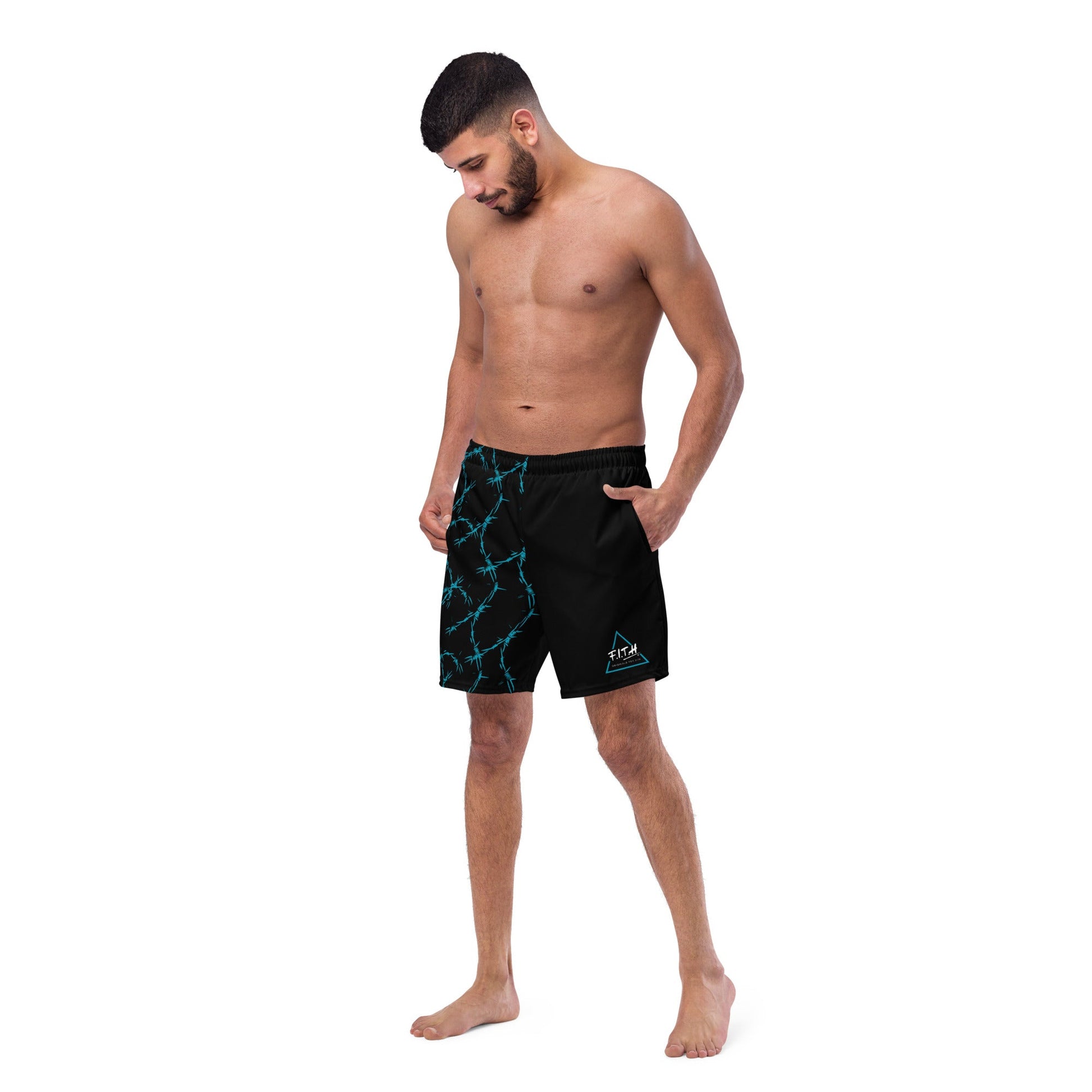Barbed Wire Quick Dry, Anti Chafe Lined Swim Shorts - F.I.T.H Clothing and Accessories