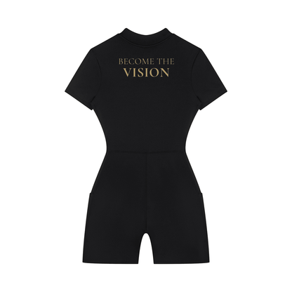 Elevate Her Become the Vision Romper - F.I.T.H Clothing and Accessories