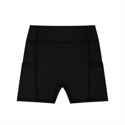 Elevate Her High-Waisted Pocket Biker Shorts - F.I.T.H Clothing and Accessories