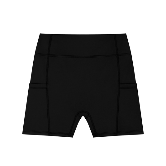 Elevate Her High-Waisted Pocket Biker Shorts - F.I.T.H Clothing and Accessories