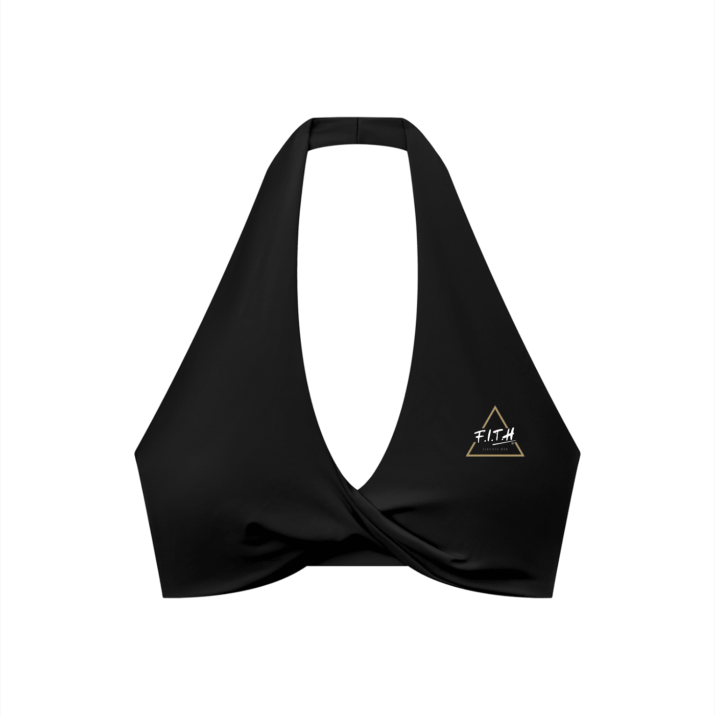 Elevate Her Pleated Halter Sports Bra - F.I.T.H Clothing and Accessories