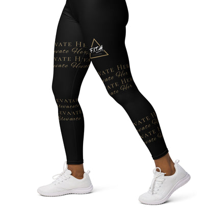 Elevate Her Wrapped Words Yoga Pants - F.I.T.H Clothing and Accessories