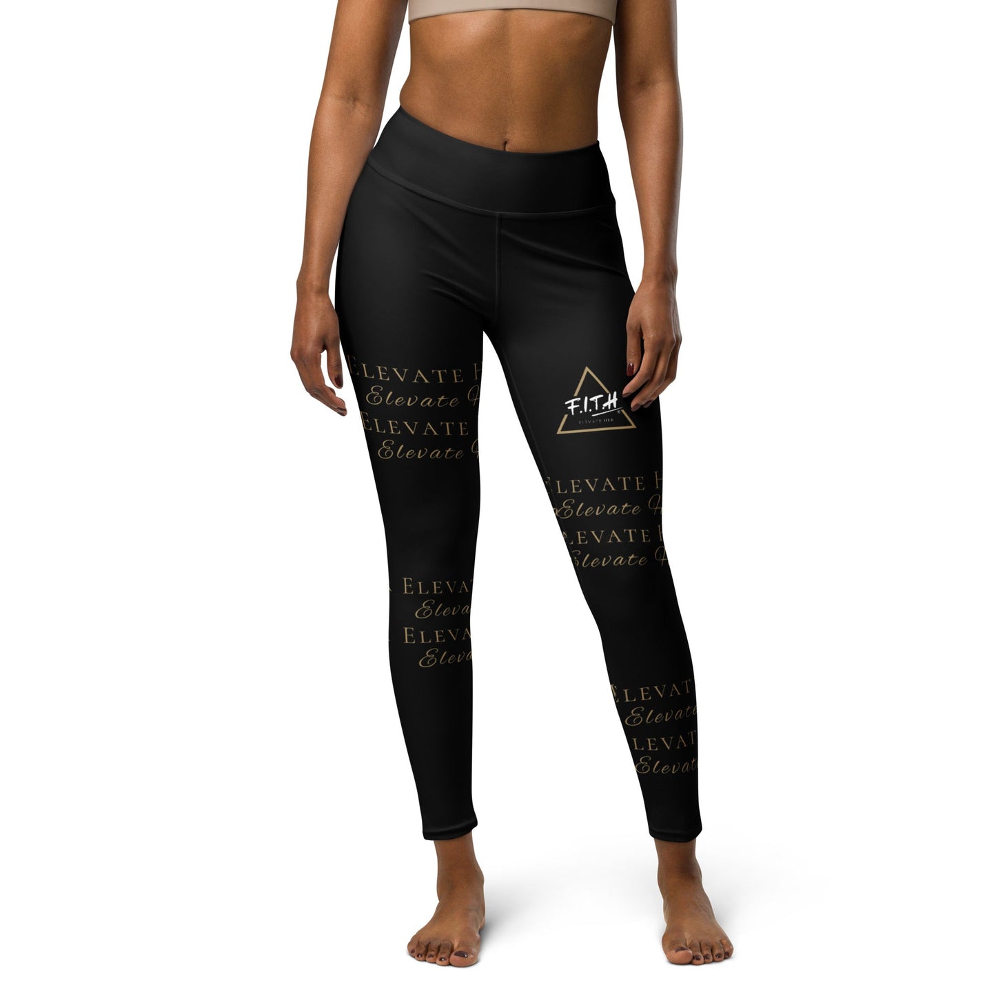Elevate Her Wrapped Words Yoga Pants - F.I.T.H Clothing and Accessories