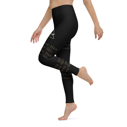 Elevate Her Wrapped Words Yoga Pants - F.I.T.H Clothing and Accessories