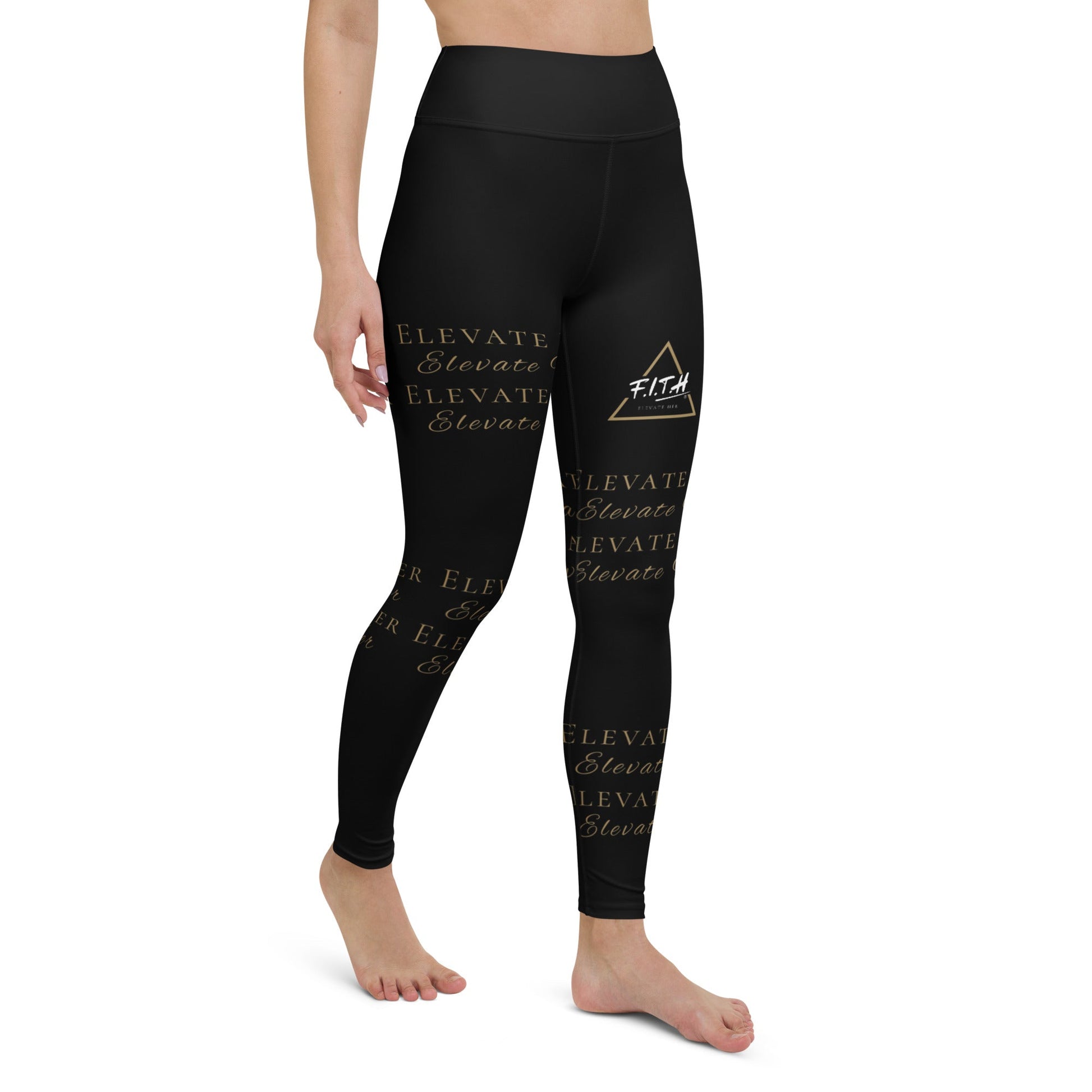 Elevate Her Wrapped Words Yoga Pants - F.I.T.H Clothing and Accessories