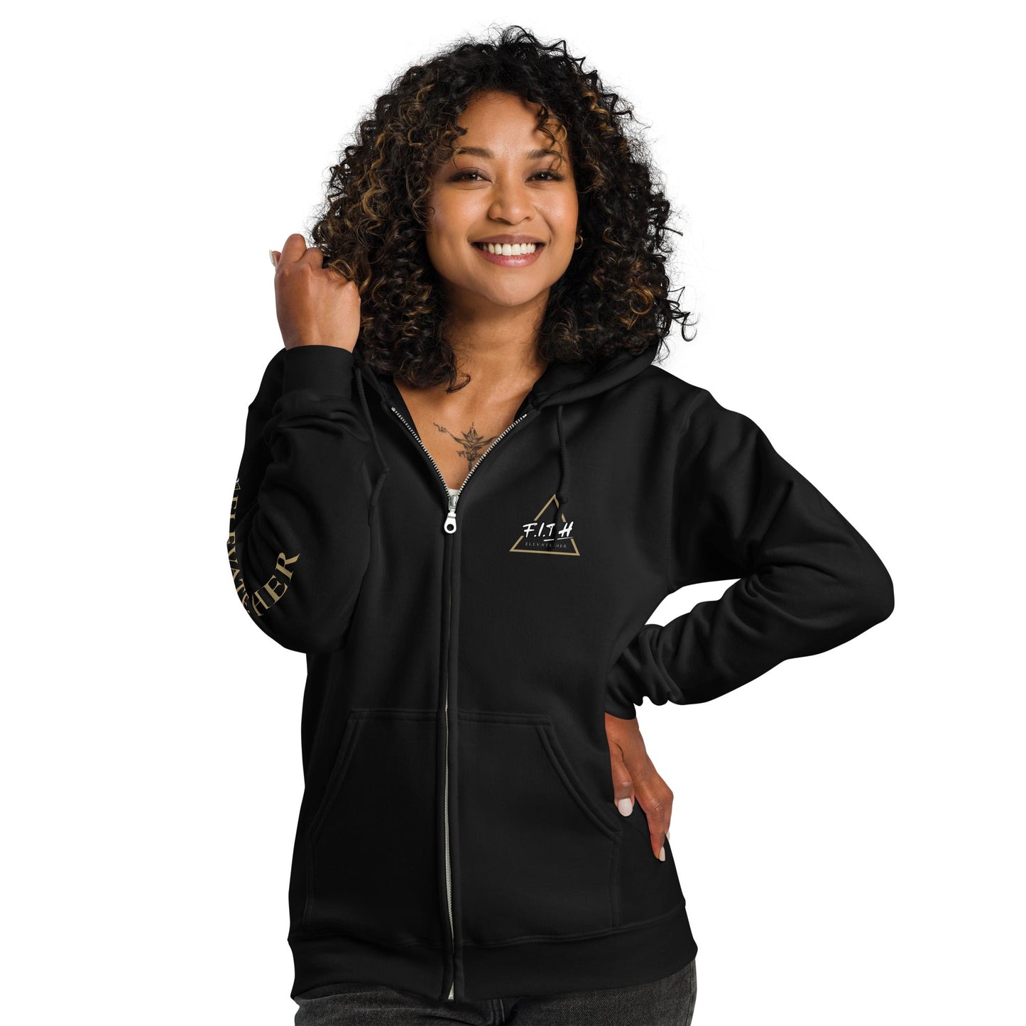 F.I.T.H Elevate Her Zip Up Hoodie - F.I.T.H Clothing and Accessories