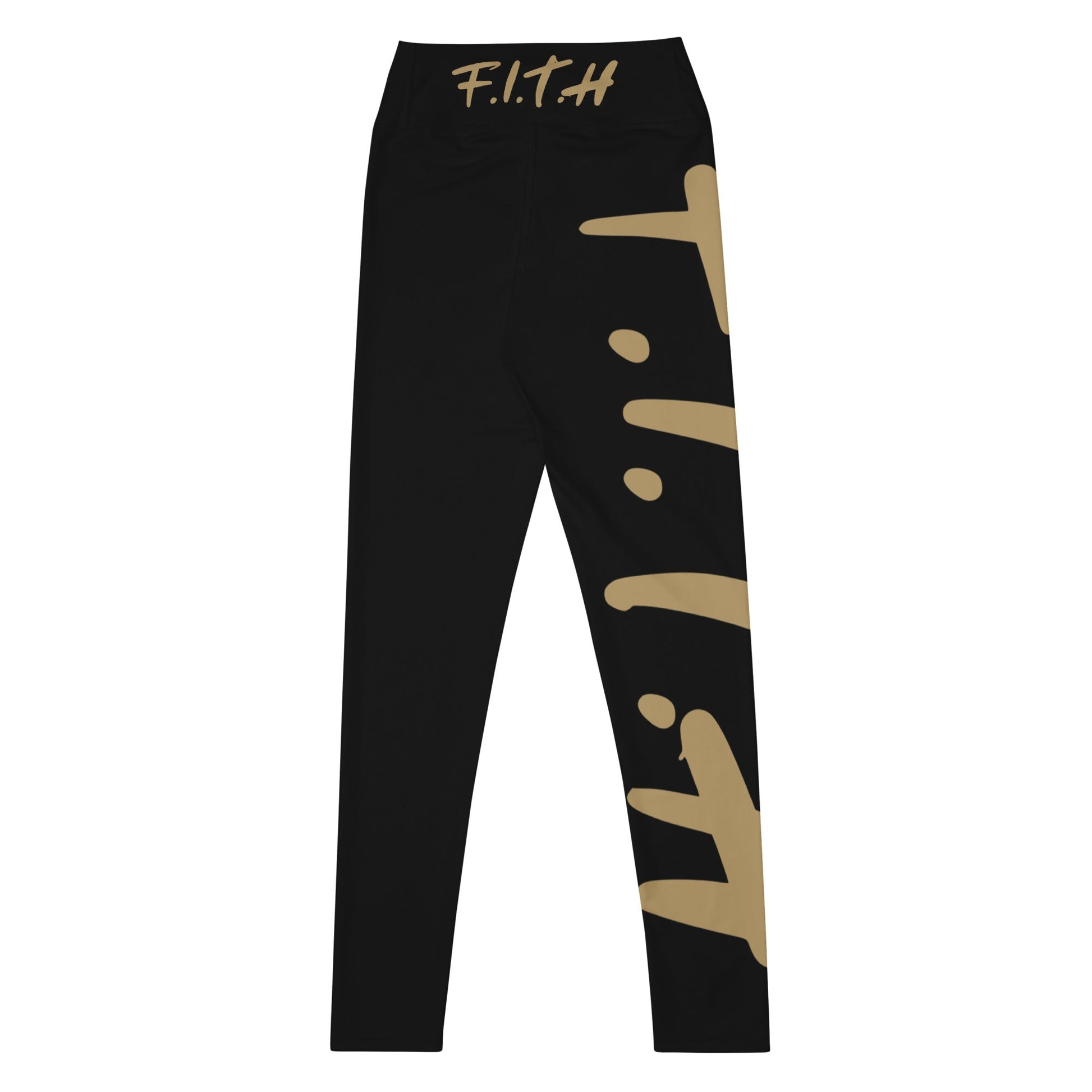 F.I.T.H Gold Yoga Leggings - F.I.T.H Clothing and Accessories