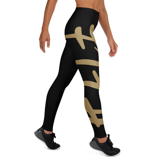 F.I.T.H Gold Yoga Leggings - F.I.T.H Clothing and Accessories