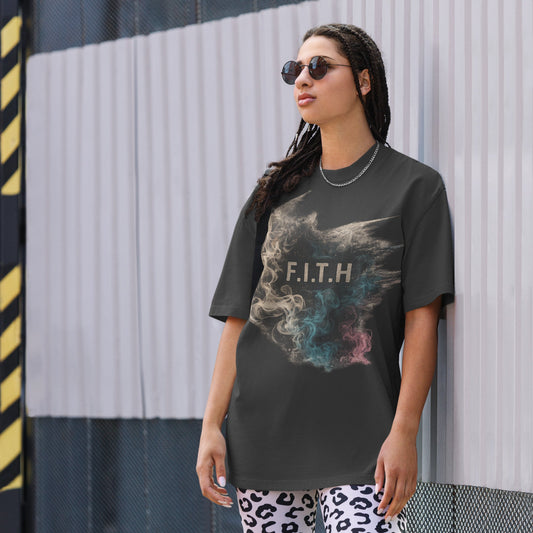 F.I.T.H Grunge Puffed Oversize T-Shirt - F.I.T.H Clothing and Accessories