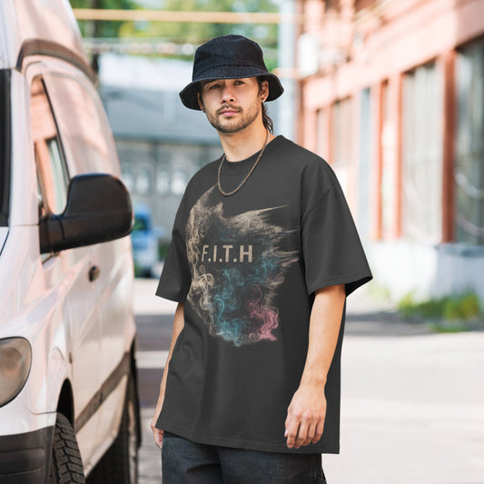 F.I.T.H Grunge Puffed Oversize T-Shirt - F.I.T.H Clothing and Accessories