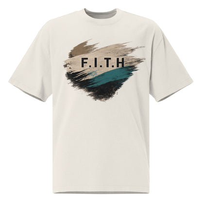 F.I.T.H Grunge Streak Oversized T-Shirt - F.I.T.H Clothing and Accessories