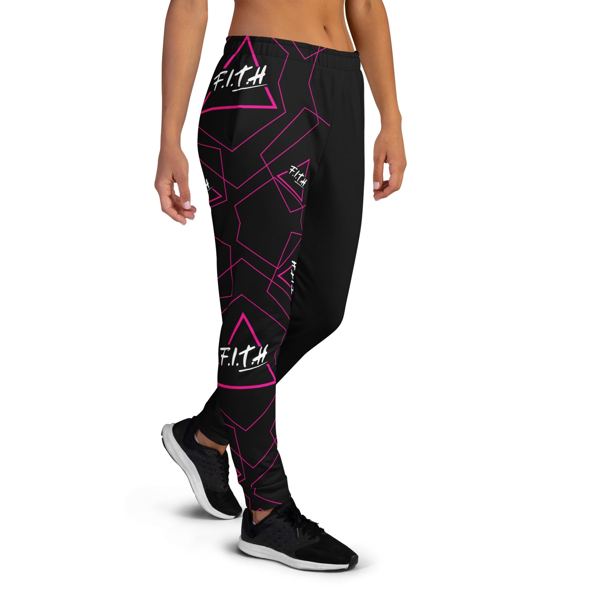 F.I.T.H Women's Geometric Joggers - F.I.T.H Clothing and Accessories