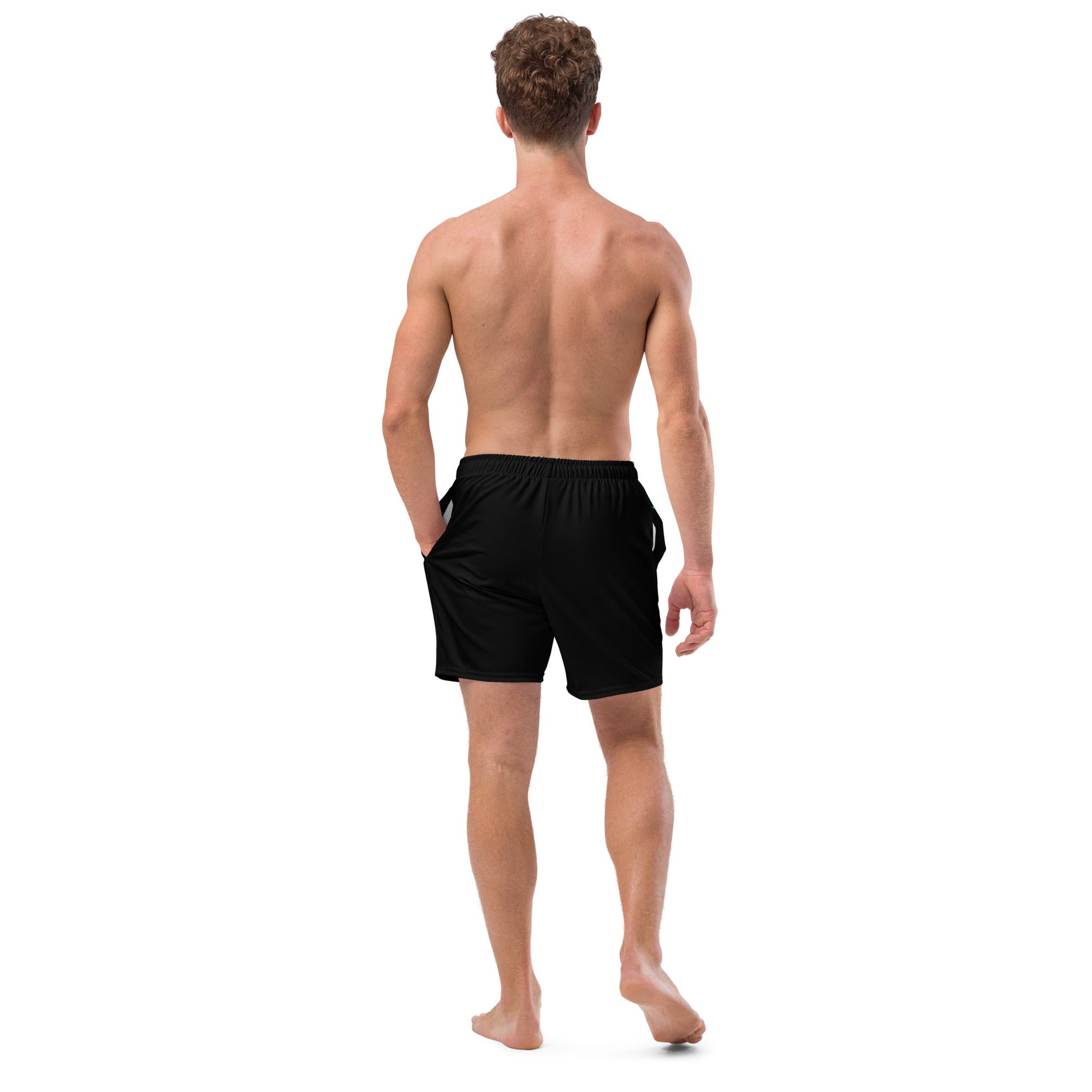 Geometric Quick-Dry Anti-Chafe Lined Swim Shorts - F.I.T.H Clothing and Accessories