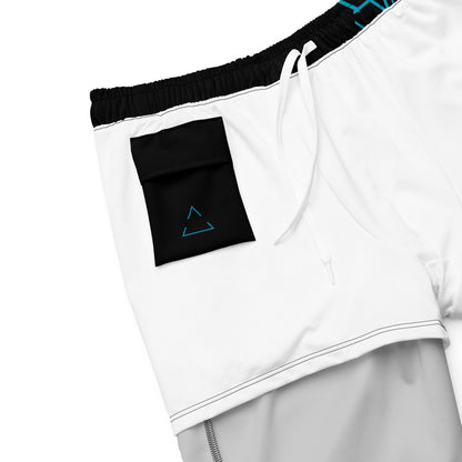 Geometric Quick-Dry Anti-Chafe Lined Swim Shorts - F.I.T.H Clothing and Accessories