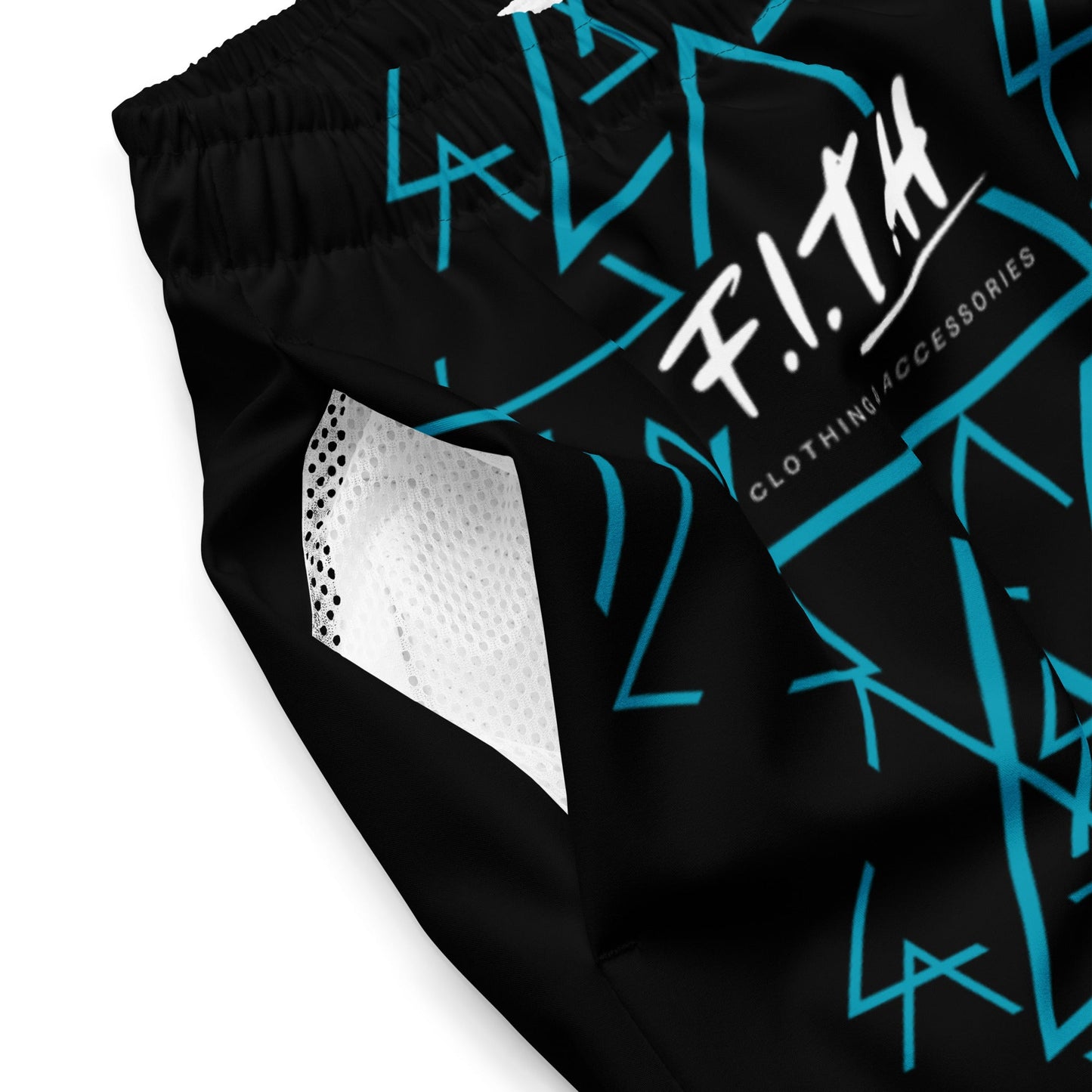 Geometric Quick-Dry Anti-Chafe Lined Swim Shorts - F.I.T.H Clothing and Accessories