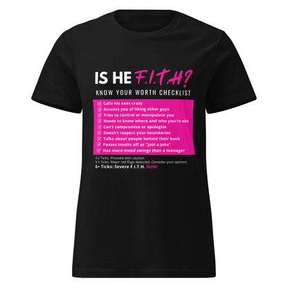 Is He F.I.T.H? Women's T-Shirt - F.I.T.H Clothing and Accessories