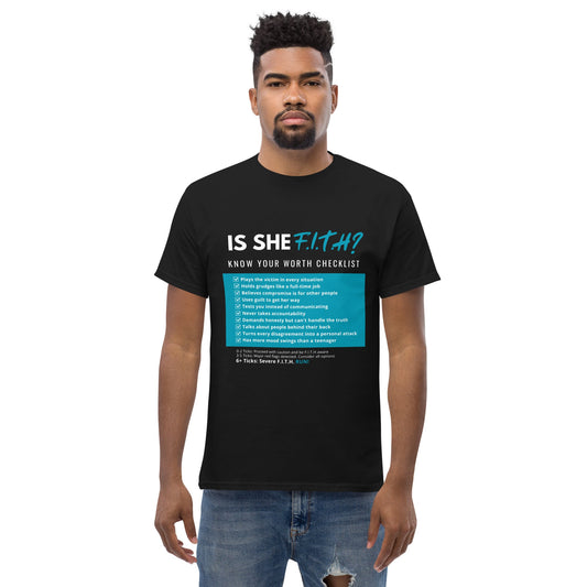 Is She F.I.T.H? Men's T-Shirt - F.I.T.H Clothing and Accessories