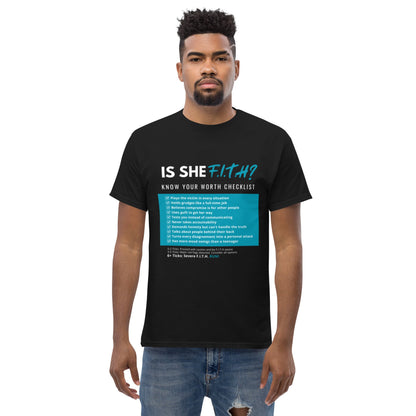 Is She F.I.T.H? Men's T-Shirt - F.I.T.H Clothing and Accessories