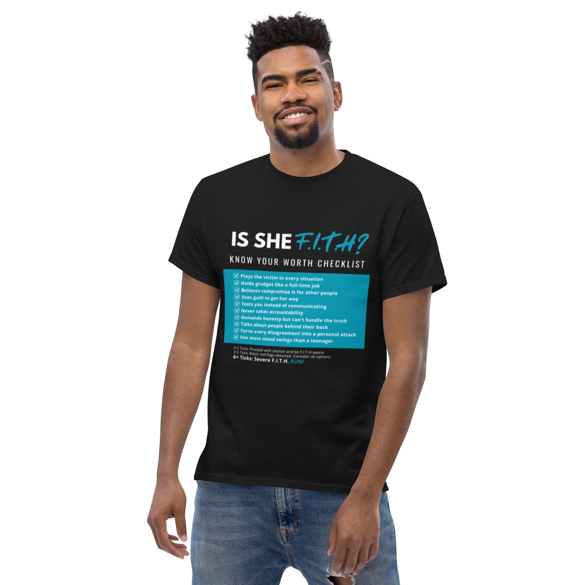 Is She F.I.T.H? Men's T-Shirt - F.I.T.H Clothing and Accessories