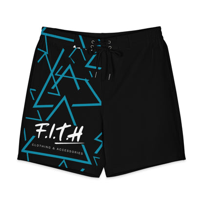 Men's Geometric Board Shorts - F.I.T.H Clothing and Accessories