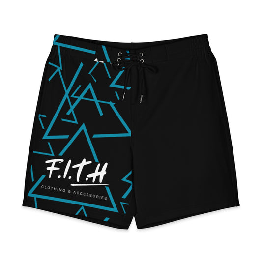 Men's Geometric Board Shorts - F.I.T.H Clothing and Accessories