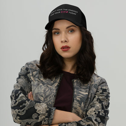 No Energy Pink Trucker Cap - F.I.T.H Clothing and Accessories