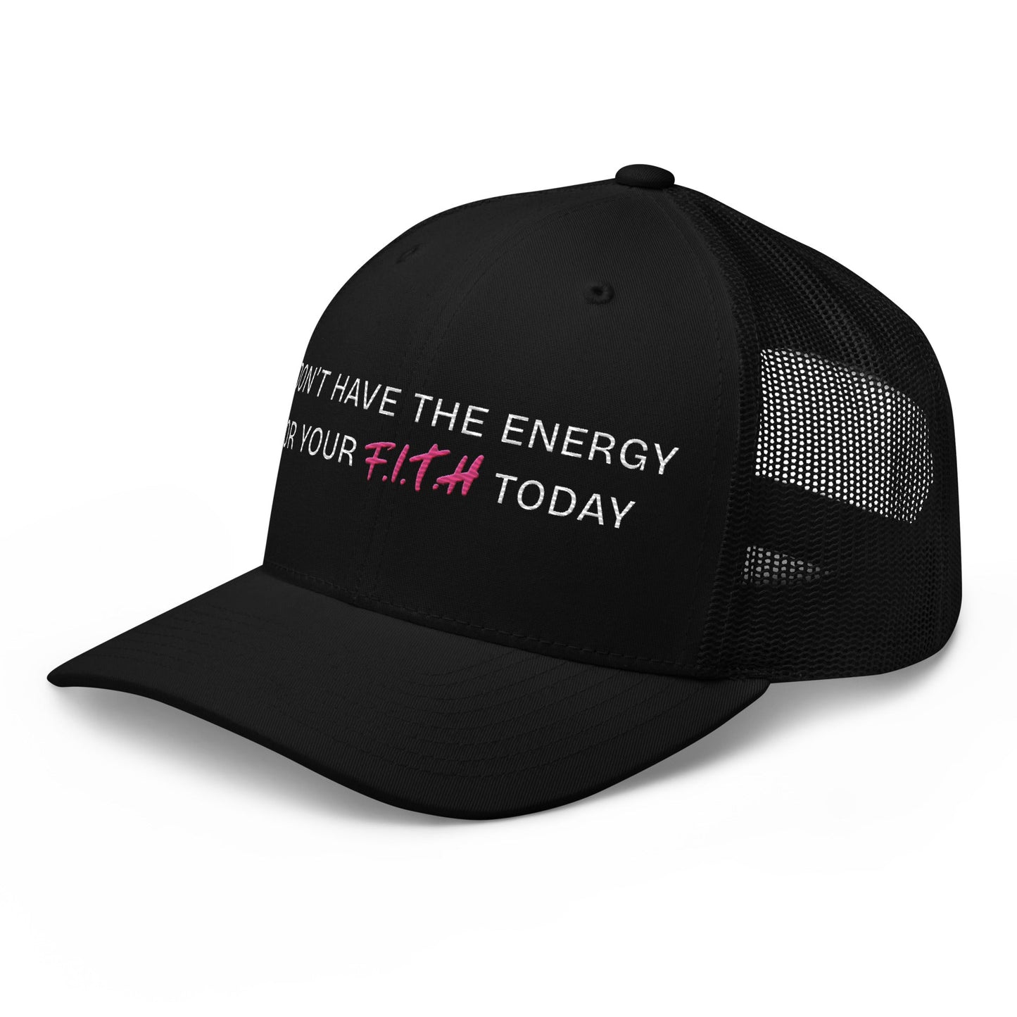 No Energy Pink Trucker Cap - F.I.T.H Clothing and Accessories