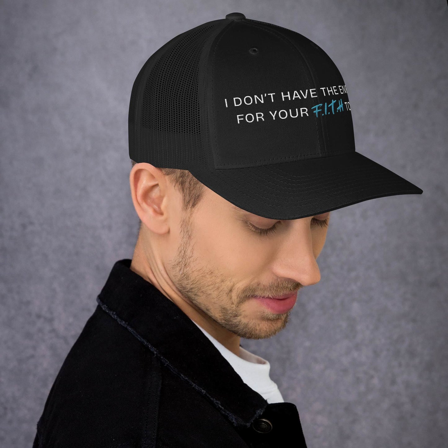 No Energy Trucker Cap - F.I.T.H Clothing and Accessories