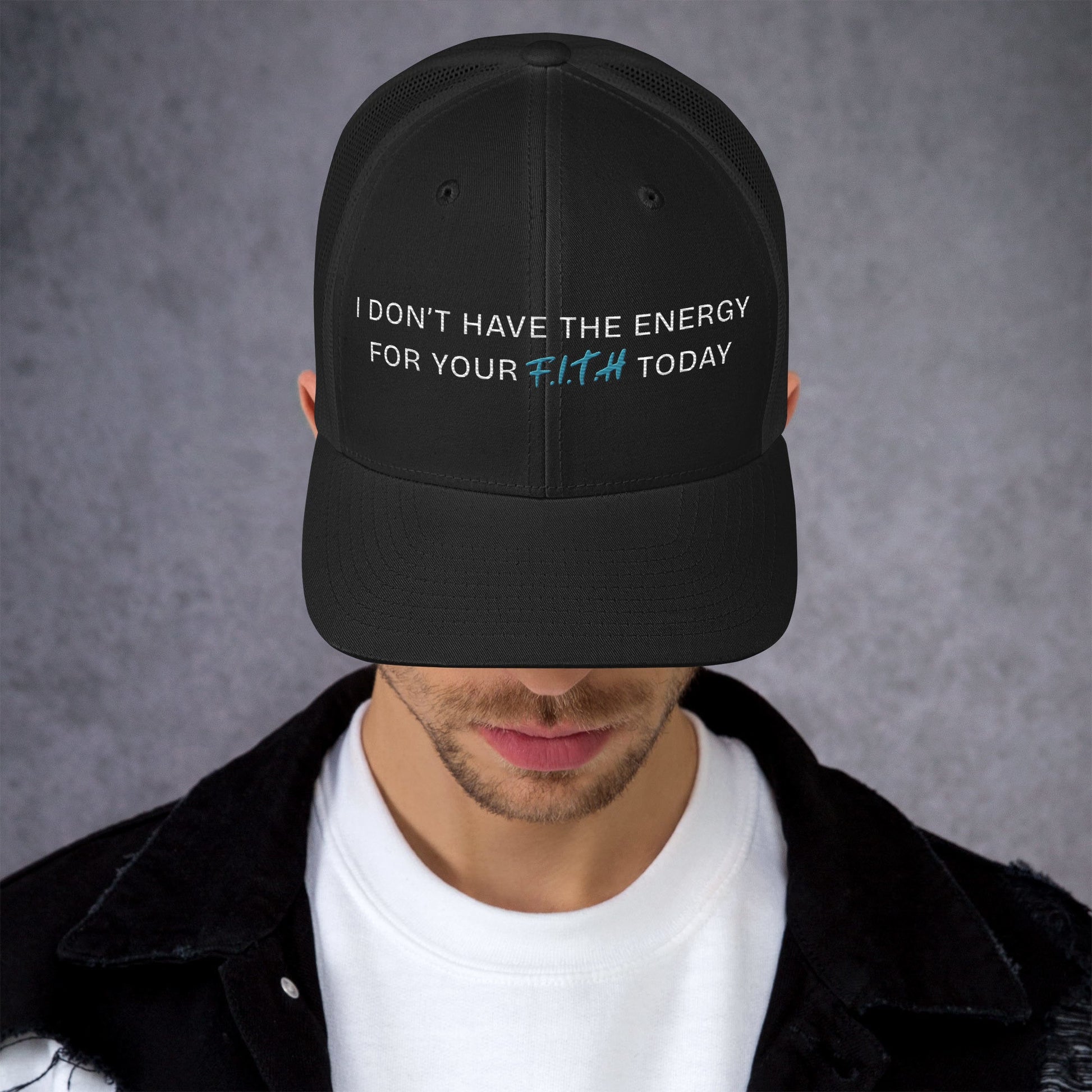 No Energy Trucker Cap - F.I.T.H Clothing and Accessories