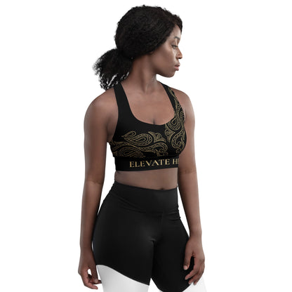 Paisley Shoulder High Impact Sports Bra - F.I.T.H Clothing and Accessories