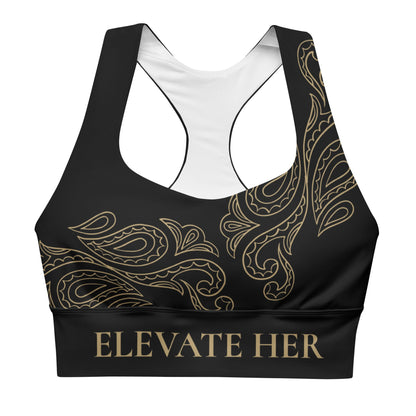Paisley Shoulder High Impact Sports Bra - F.I.T.H Clothing and Accessories