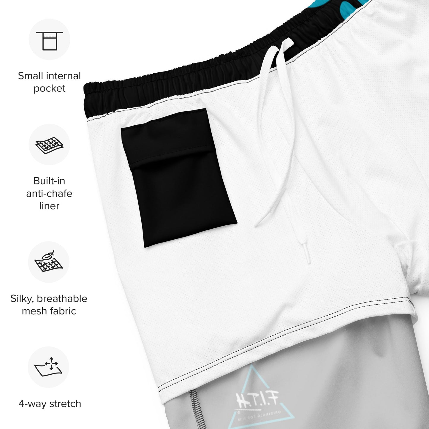 Tribal Eye Quick Dry, Anti Chafe Lined Swim Shorts - F.I.T.H Clothing and Accessories