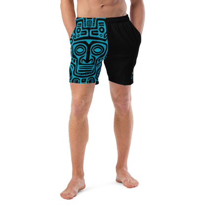 Tribal Face Quick Dry, Anti Chafe Lined Swim Shorts - F.I.T.H Clothing and Accessories