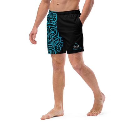 Tribal Face Quick Dry, Anti Chafe Lined Swim Shorts - F.I.T.H Clothing and Accessories