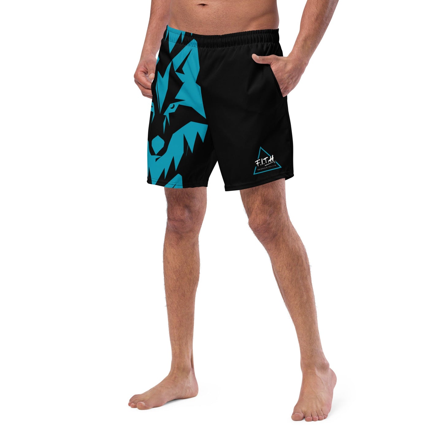 Wolf Quick Dry, Anti Chafe Lined Swim Shorts - F.I.T.H Clothing and Accessories