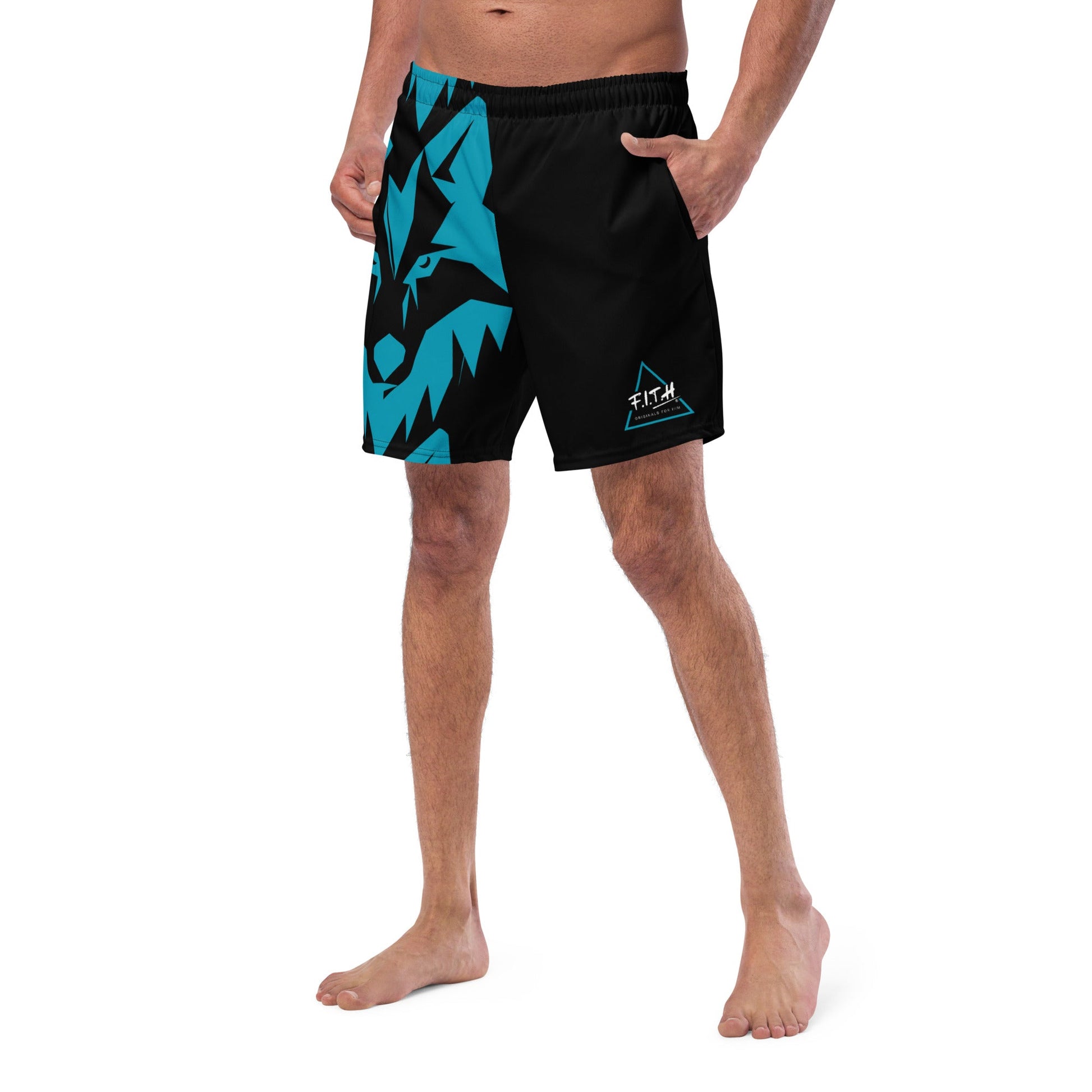 Wolf Quick Dry, Anti Chafe Lined Swim Shorts - F.I.T.H Clothing and Accessories