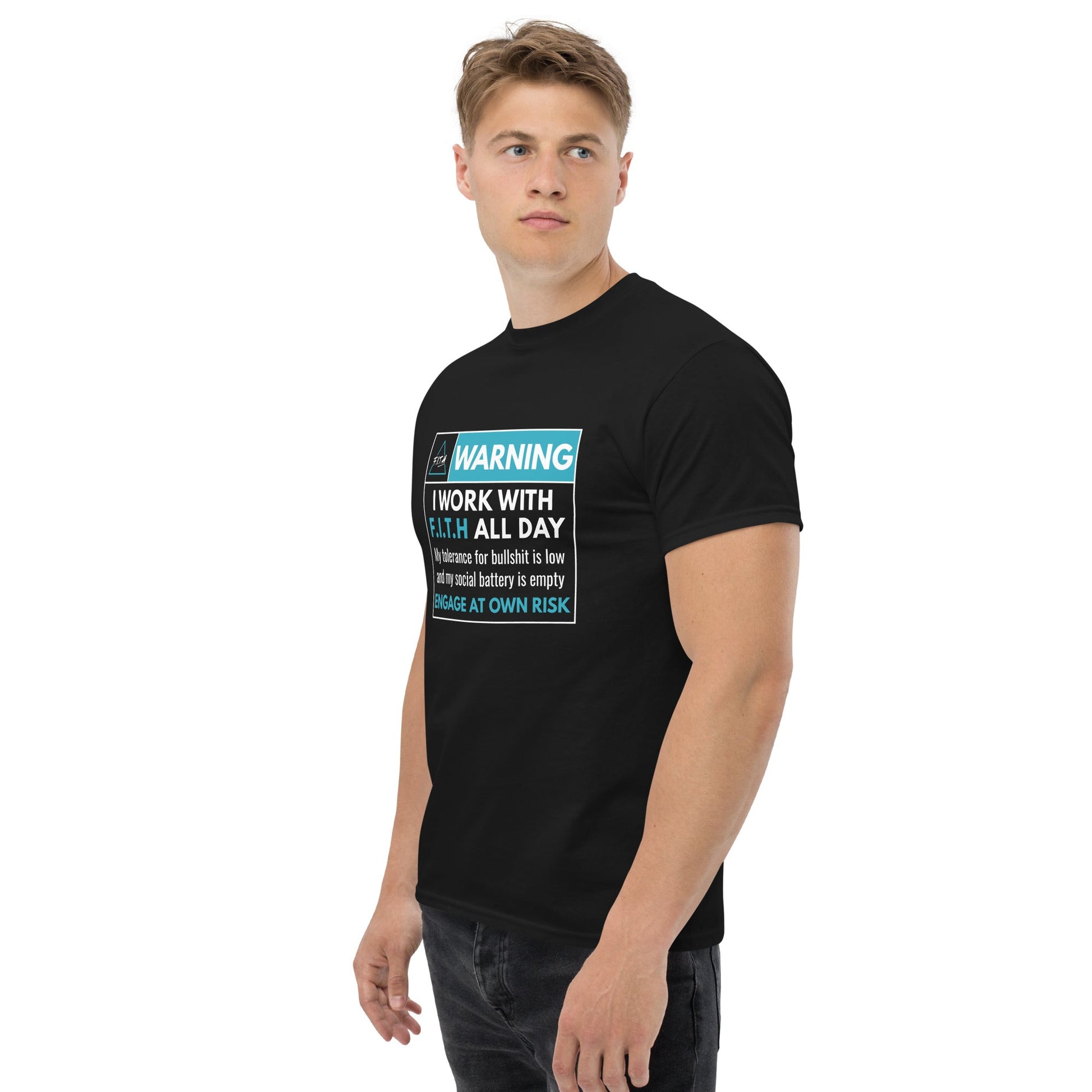 Work with F.I.T.H Men's T-Shirt - F.I.T.H Clothing and Accessories